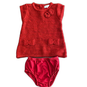 Cherokee Red Sweater Dress Girls' 3-6 Months